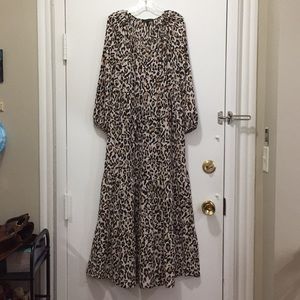 Banana Republic leopard print maxi dress